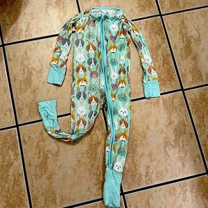 Little Sleepies Rad Rabbits Zippy Size 12-18 months
